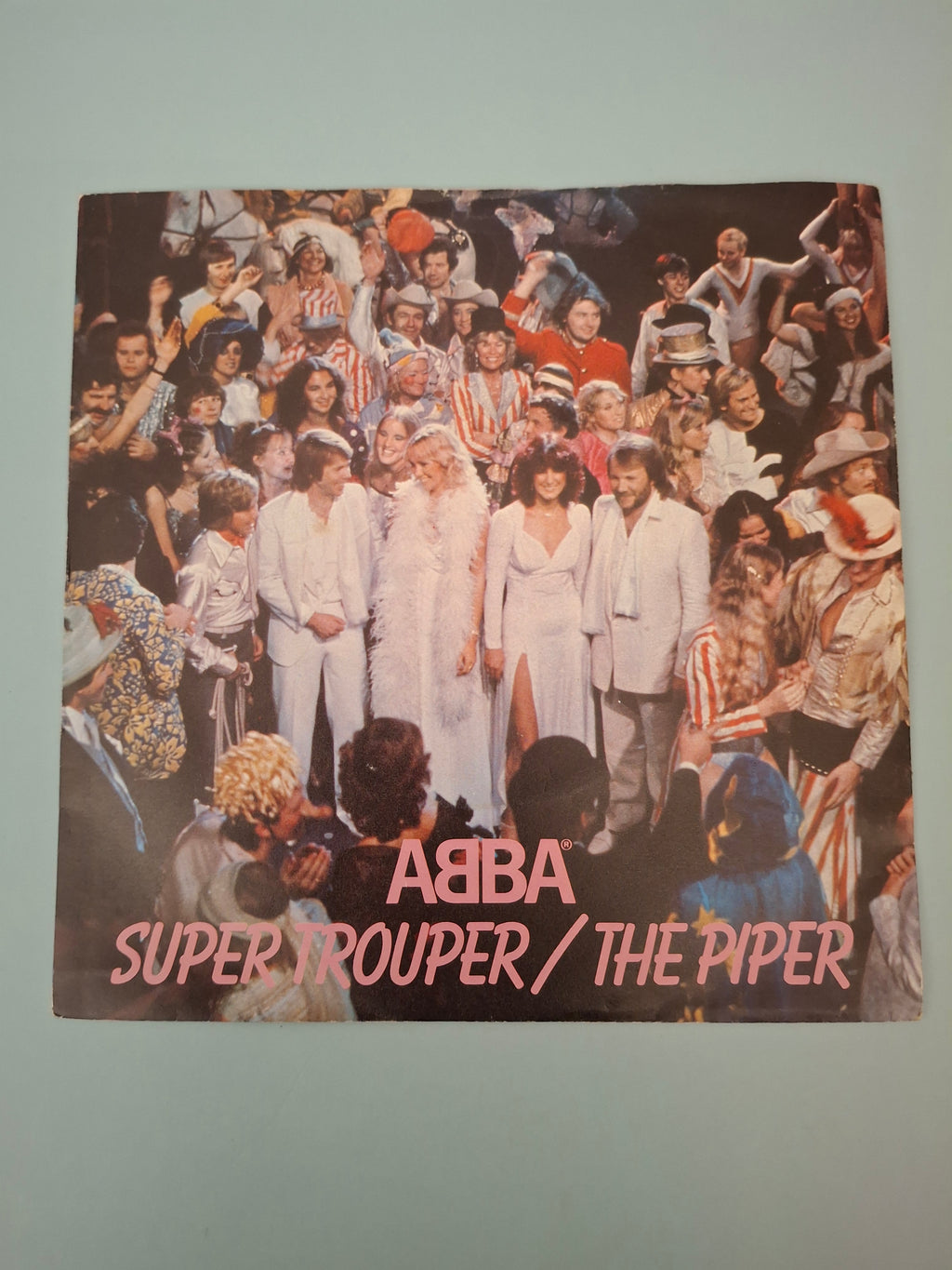 ABBA Super Trouper / The Piper Original UK Picture Sleeve 7" Vinyl Single 1980 Epic Pressing