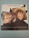 Elaine Paige And Barbara Dickson I Know Him So Well Original UK Picture Sleeve 7" Vinyl Single 1984 RCA Pressing