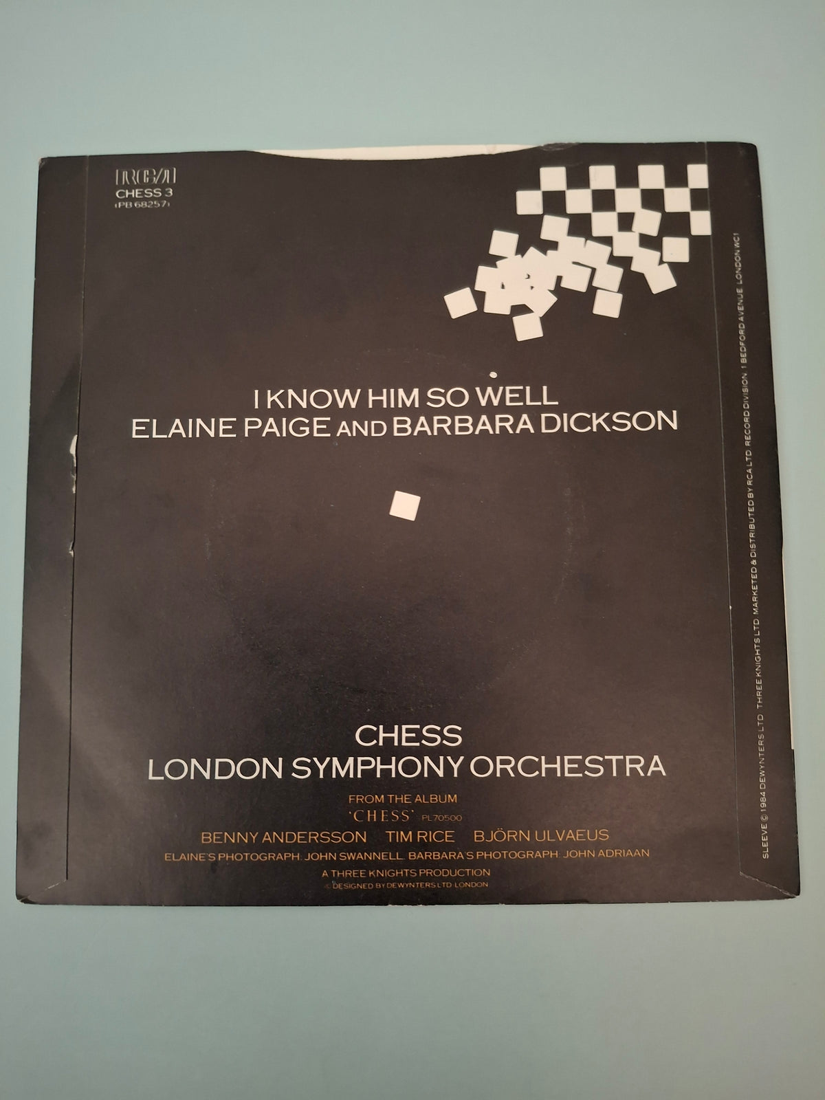 Elaine Paige And Barbara Dickson I Know Him So Well Original UK Picture Sleeve 7" Vinyl Single 1984 RCA Pressing