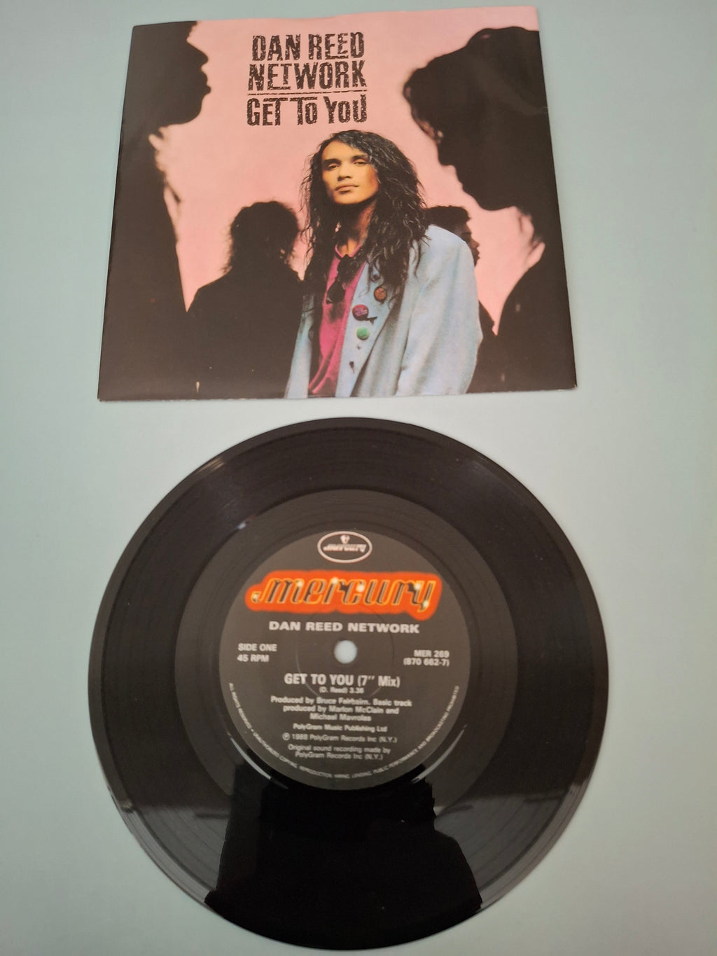 Dan Reed Network Get To You Original UK Picture Sleeve 7" Vinyl Single 1988 Mercury Pressing