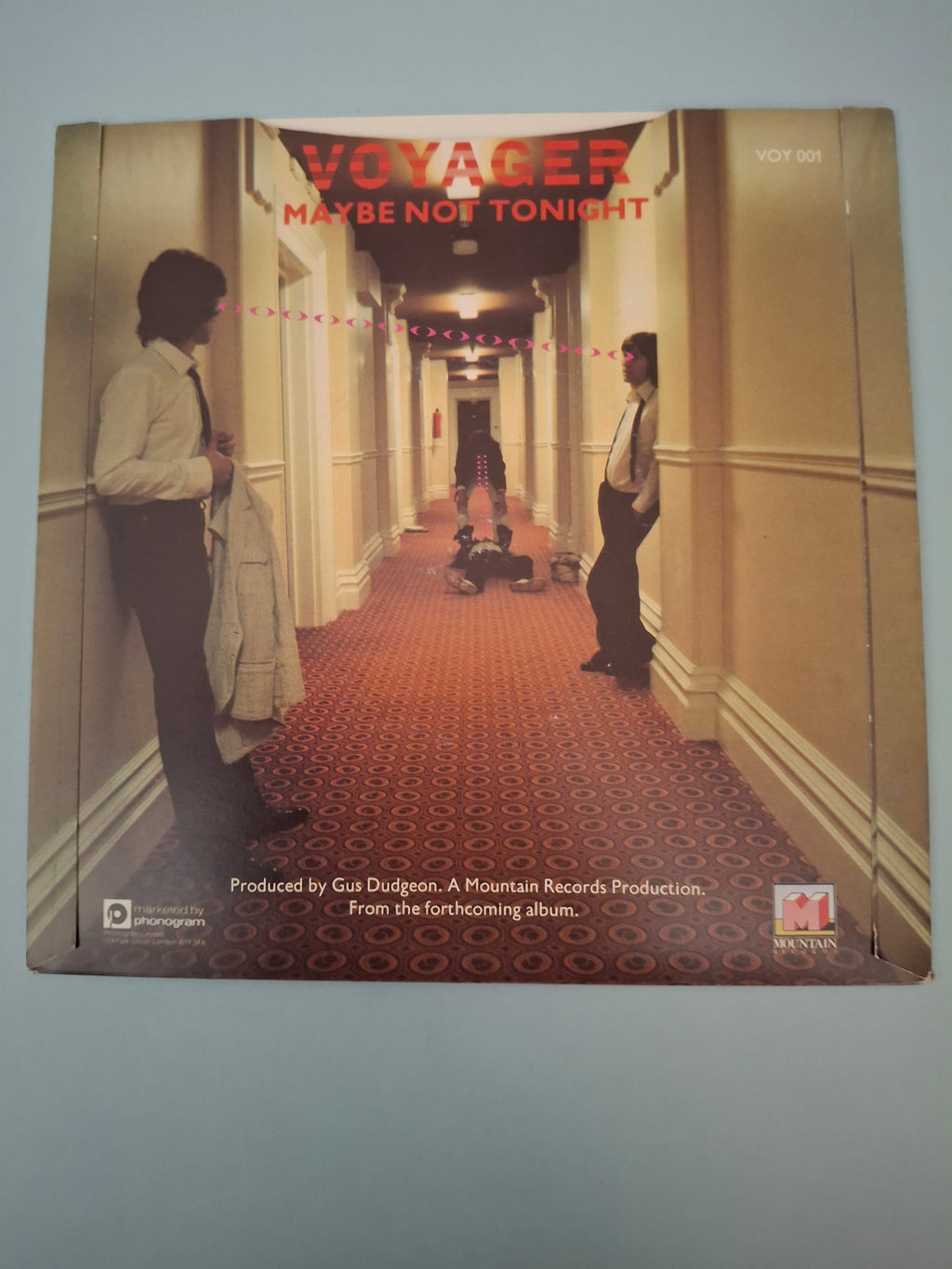 Voyager Halfway Hotel / Maybe Not Tonight Original UK Picture Sleeve 7" Vinyl Single 1979 Mountain Pressing
