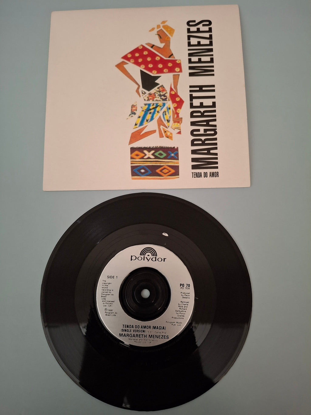 Margareth Menezes Tenda Do Amor (Magia) Original UK Picture Sleeve 7" Vinyl Single 1990 Polydor Pressing