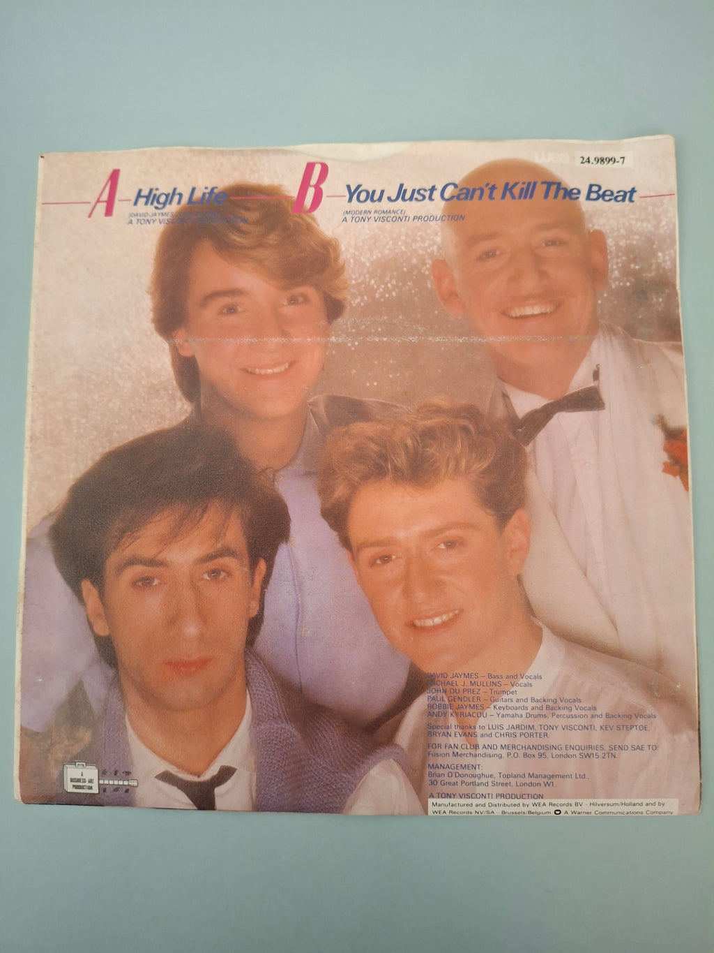 Modern Romance High Life Original UK Picture Sleeve 7" Vinyl Single 1983 WEA Pressing