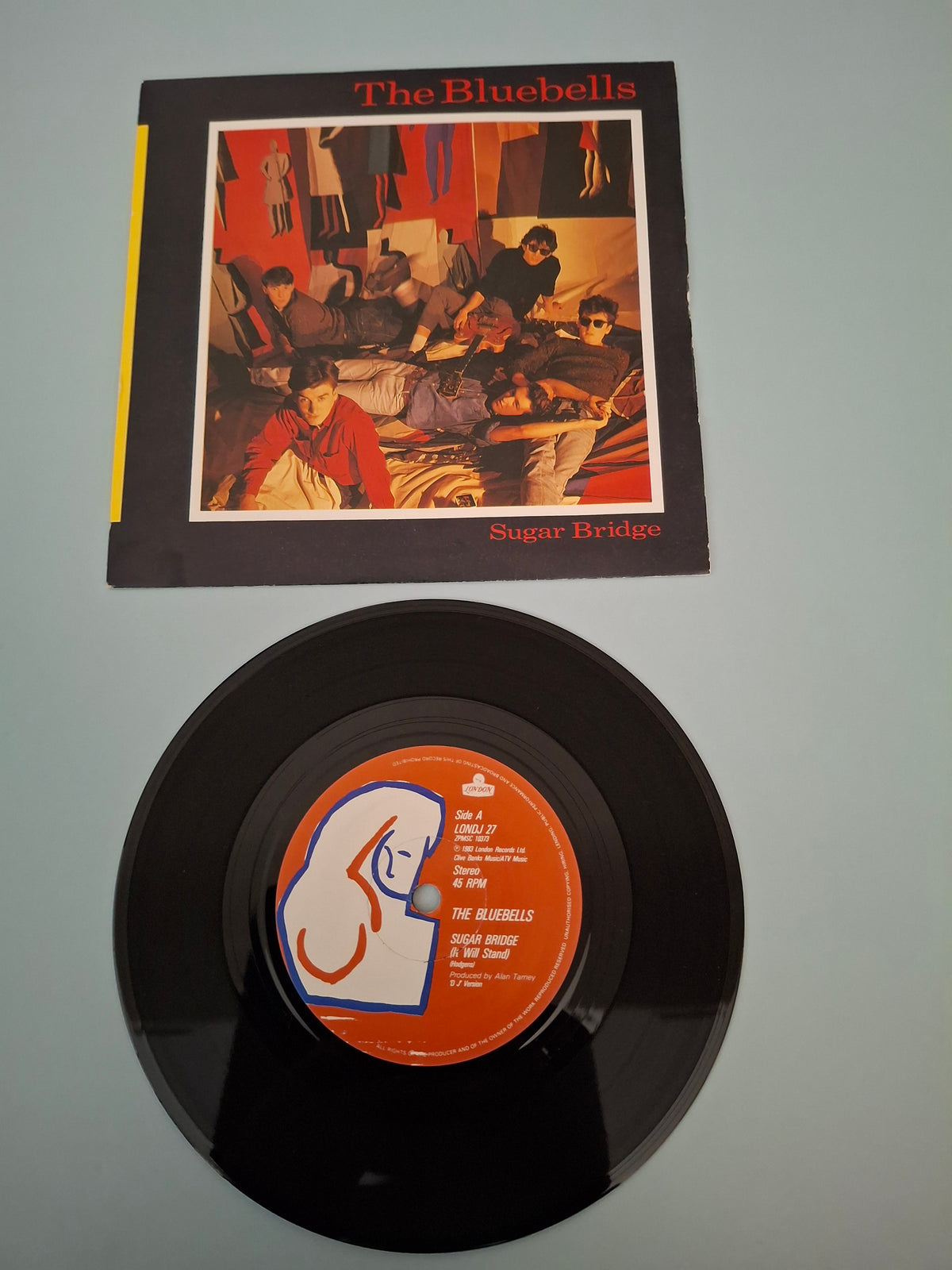 The Bluebells Sugar Bridge Original UK Picture Sleeve 7" Vinyl Single 1983 London Records Pressing
