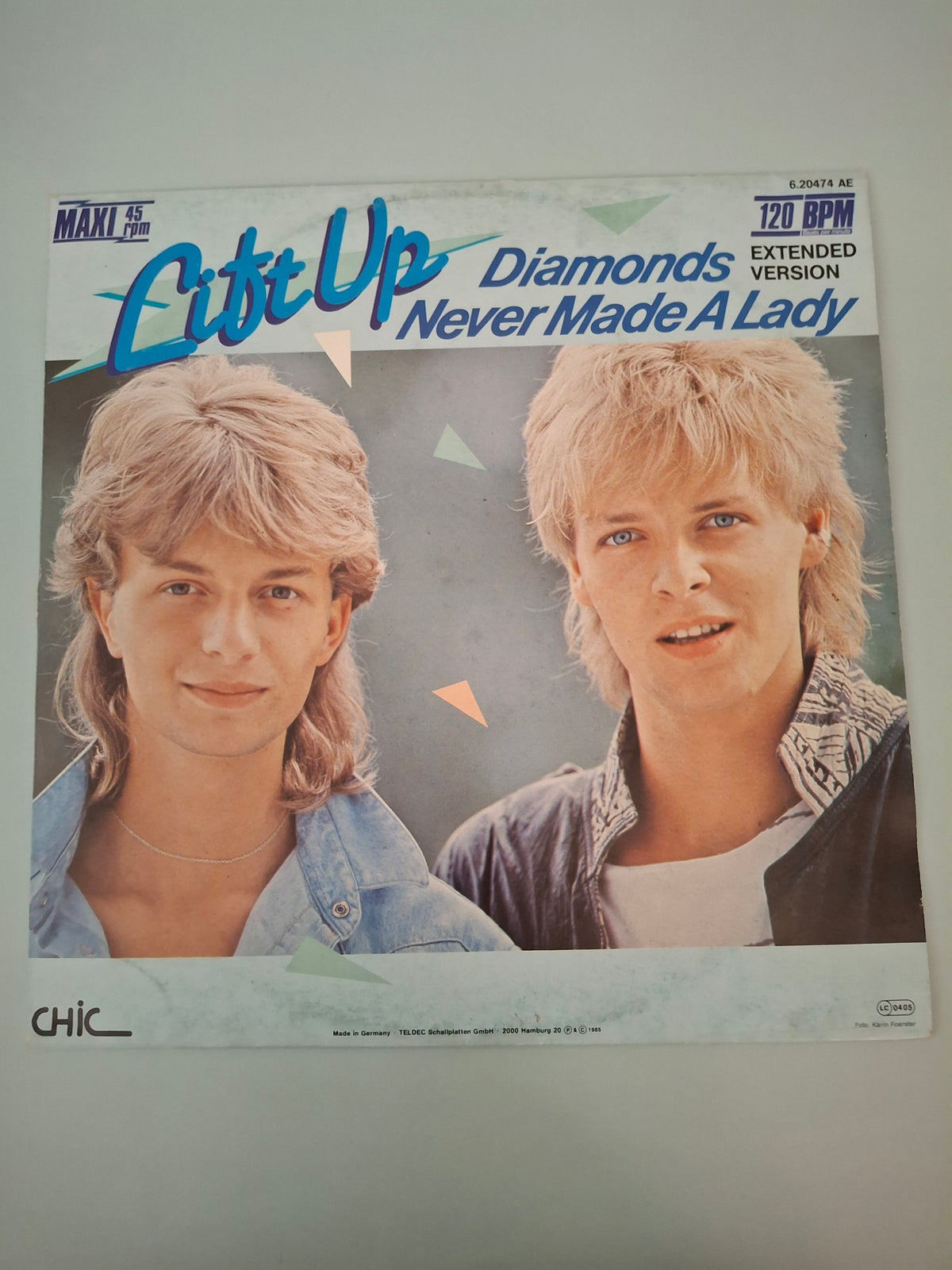 Lift Up Diamonds Never Made A Lady Original German Pressing UK Market Import 12" Vinyl Maxi Single 1985 Chic Records