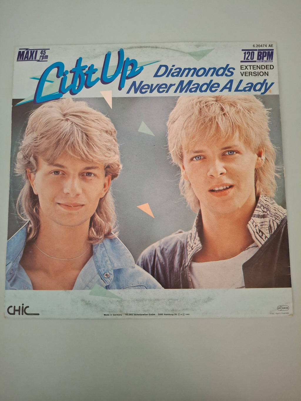 Lift Up Diamonds Never Made A Lady Original German Pressing UK Market Import 12" Vinyl Maxi Single 1985 Chic Records