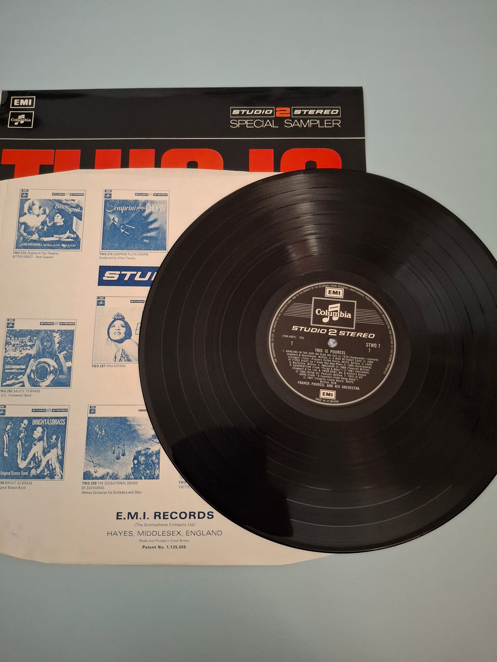 Franck Pourcel And His Orchestra This Is Pourcel Original UK Special Sampler 12" Vinyl LP 1972 Columbia Pressing