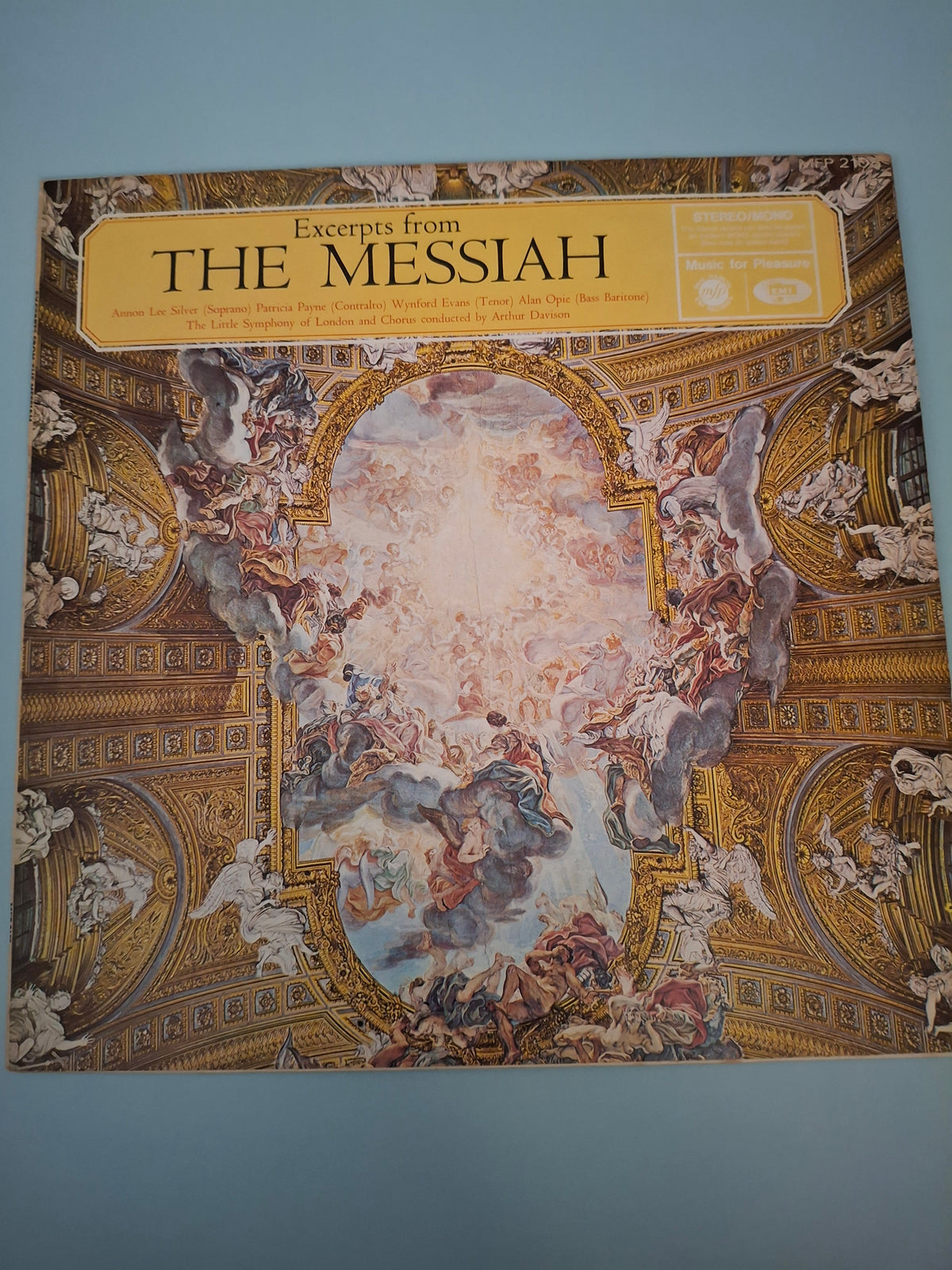 George Frideric Handel Excerpts From The Messiah Original UK 12" Vinyl LP 1968 Music For Pleasure Pressing