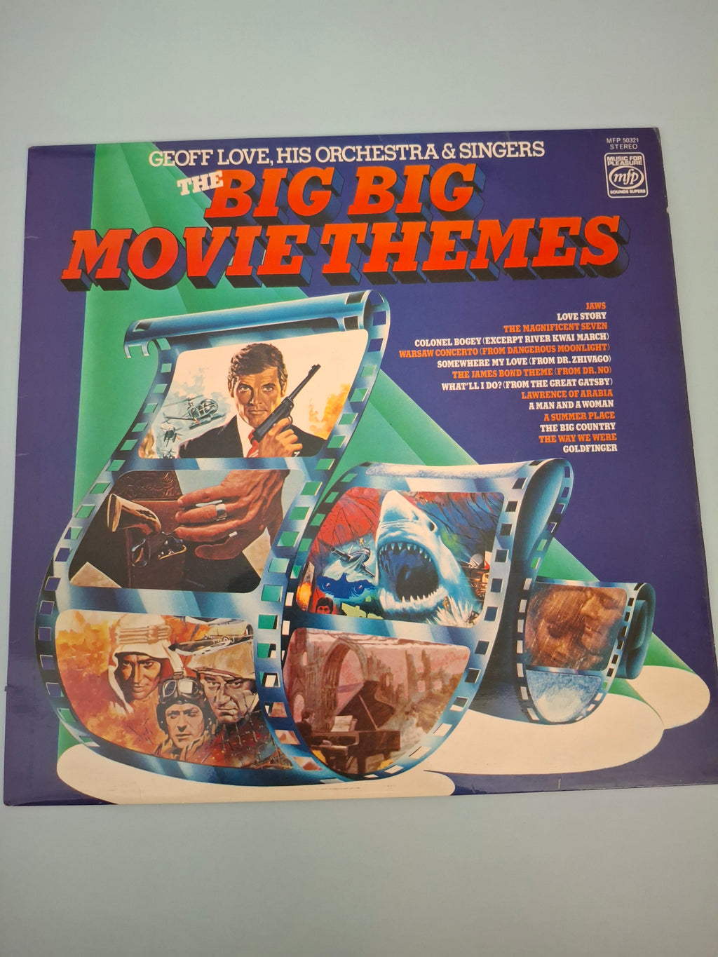 Geoff Love His Orchestra & Singers The Big Big Movie Themes Original UK 12" Vinyl LP 1977 Music For Pleasure Pressing
