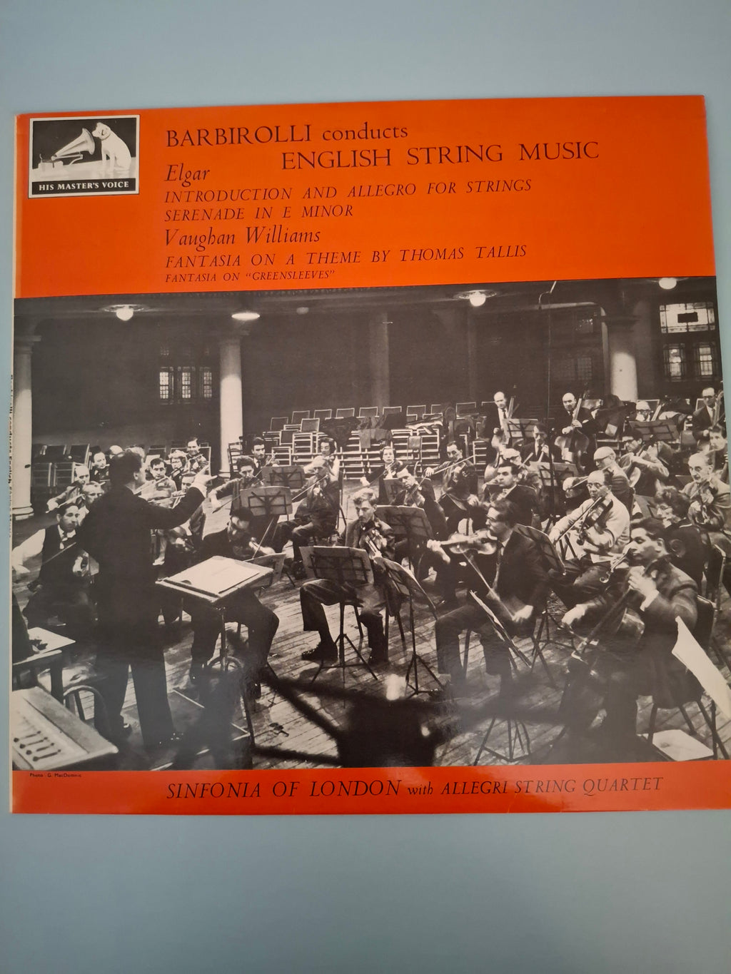 Barbirolli Conducts English String Music Original UK 12" Vinyl LP 1963 HMV Pressing Classical