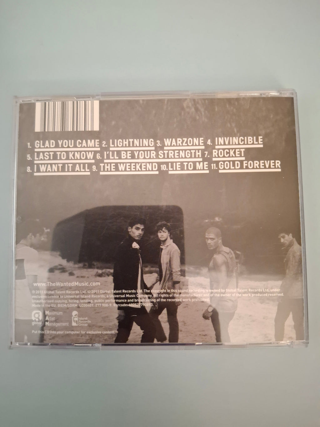 The Wanted Battleground Original UK & Europe CD Album 2011 Island Pressing Boyband Pop Dance-Pop