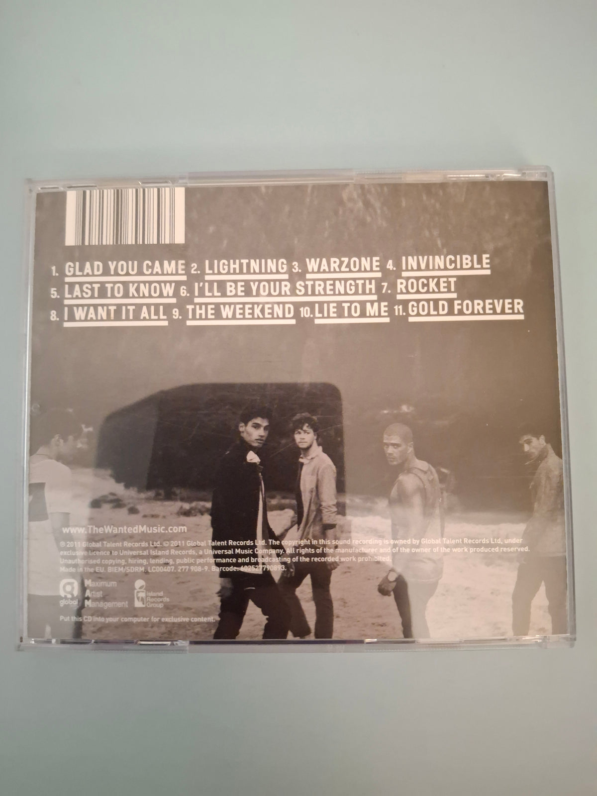 The Wanted Battleground Original UK & Europe CD Album 2011 Island Pressing Boyband Pop Dance-Pop