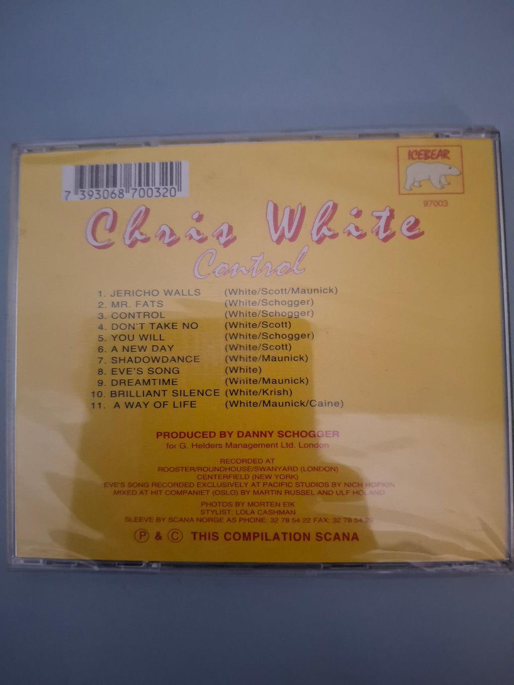 Chris White - Control 90s Smooth Jazz Fusion Europe CD Icebear Scana 97003 New Sealed