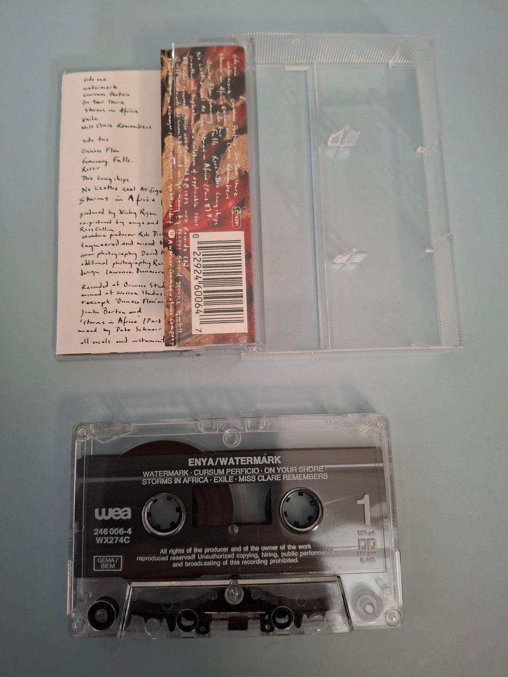 Enya - Watermark - Rare German/European Import Edition Cassette (WEA, 1988)