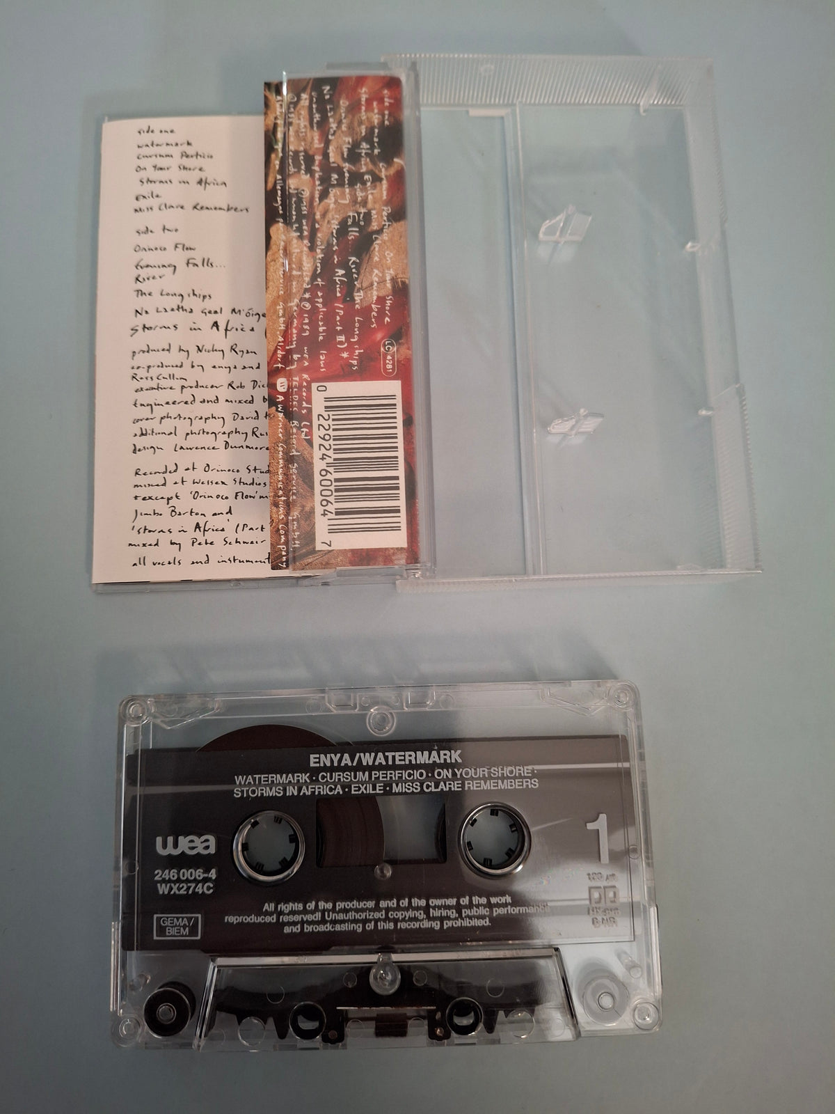 Enya - Watermark - Rare German/European Import Edition Cassette (WEA, 1988)
