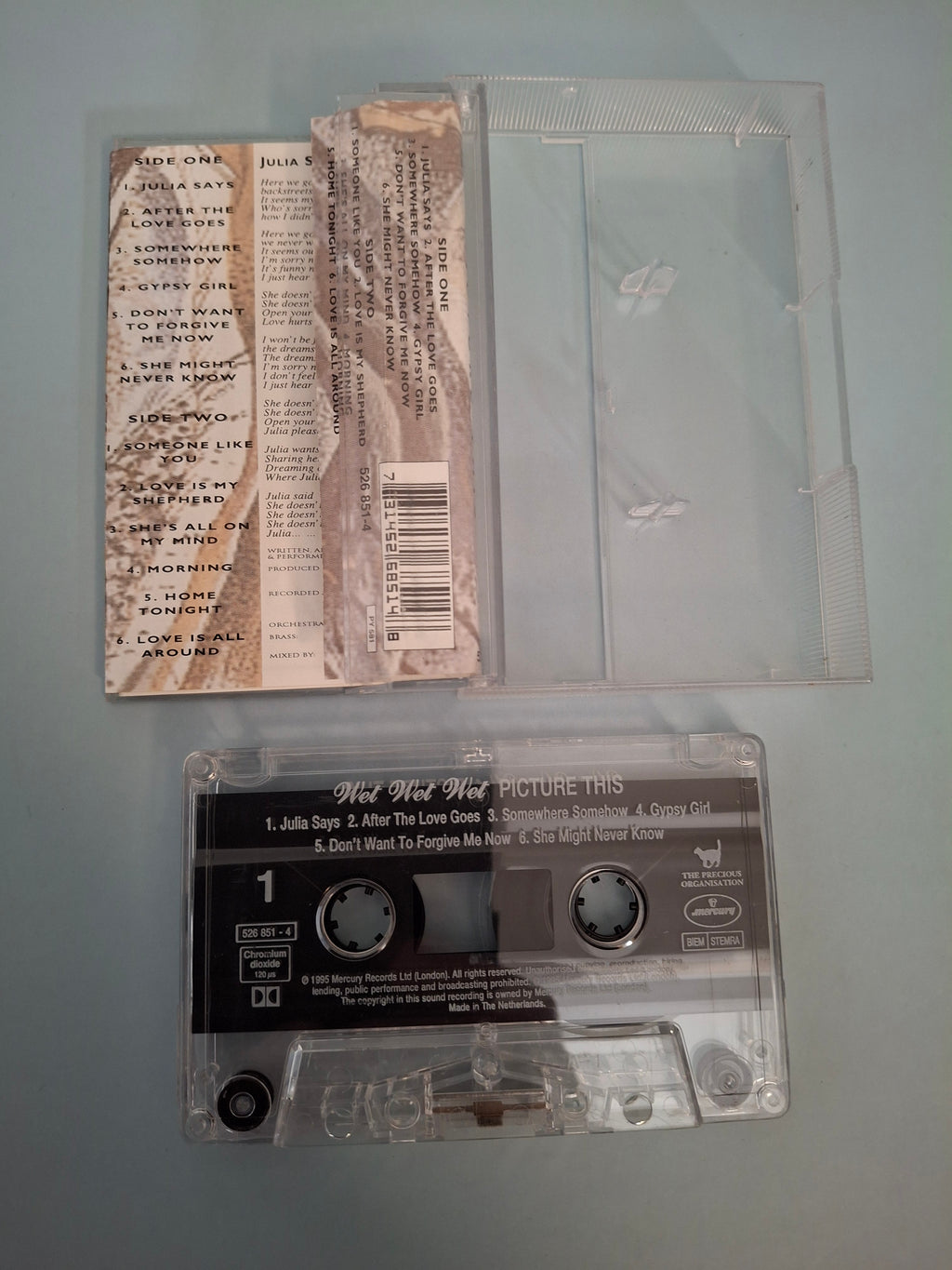 Wet Wet Wet - Picture This - Rare Chromium Dioxide (Chrome) European Import Edition Cassette (Mercury, 1995)