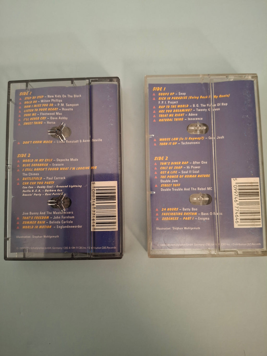 Various - Larry Präsentiert: Hit Tornado '90/91 - 32x Blitz Und Donner, 2x Cassette Compilation, German Import Edition (CBS, 1990)
