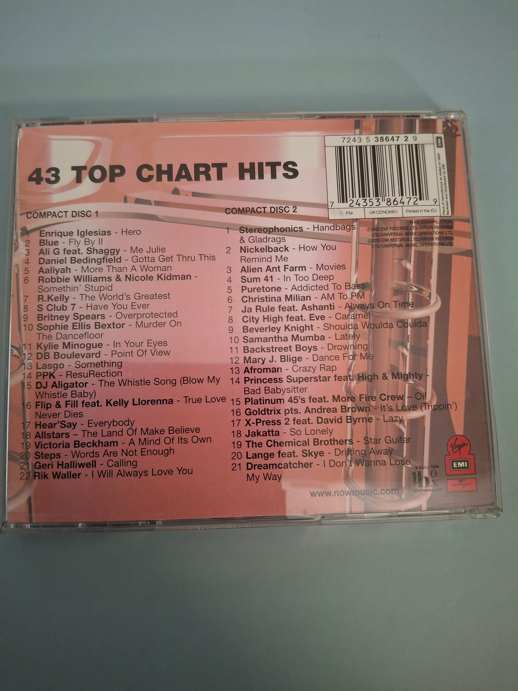 Various - Now That's What I Call Music! 51 - 43 Top Chart Hits, 2xCD Compilation Edition (Virgin/EMI/Universal, 2002)