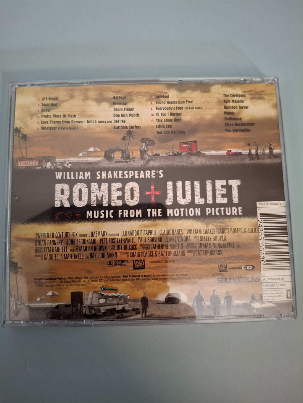 Various - William Shakespeare's Romeo + Juliet (Music From The Motion Picture), CD Album Edition (Capitol, 1996)