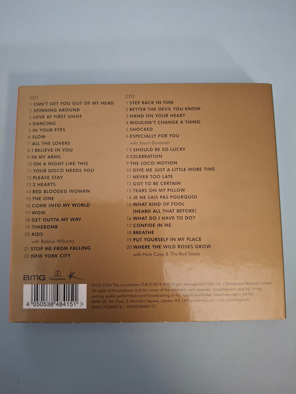 Kylie Minogue - Step Back In Time: The Definitive Collection - Deluxe 3-Panel Digipak 2xCD Edition (BMG/Parlophone, 2019)