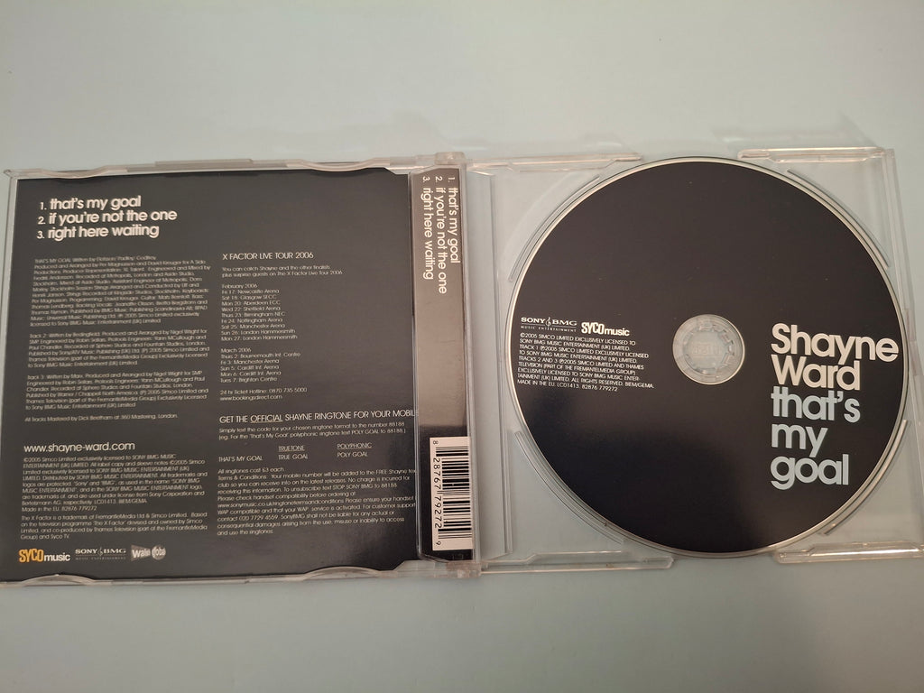Shayne Ward - That's My Goal - The X Factor Winner's CD Single Edition (Syco Music/Sony BMG, 2005)