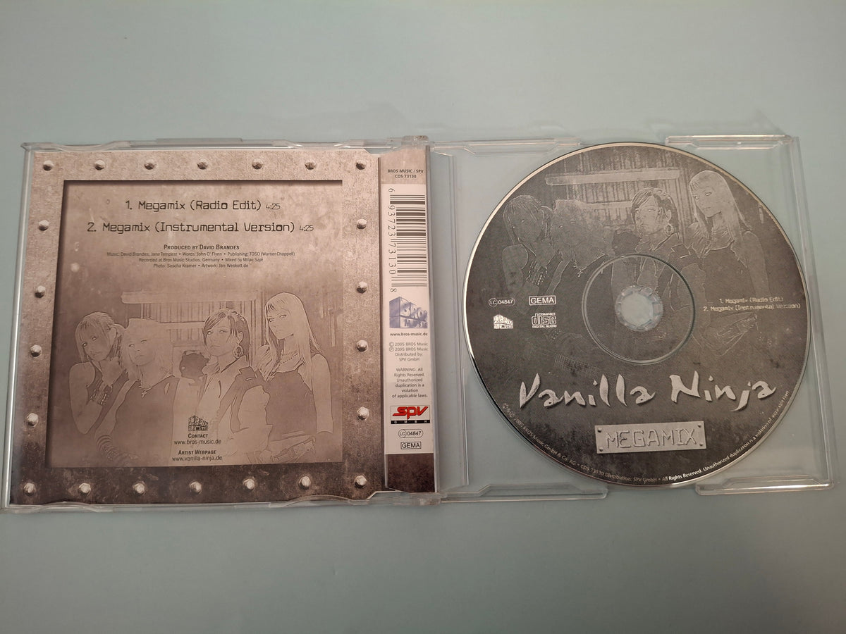 Vanilla Ninja - Megamix - Rare European Import 2-Track CD Single Edition (Bros Music, 2005)