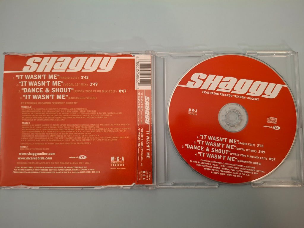 Shaggy Feat. Rikrok - It Wasn't Me - Enhanced CD Single Edition (MCA Records, 2001)