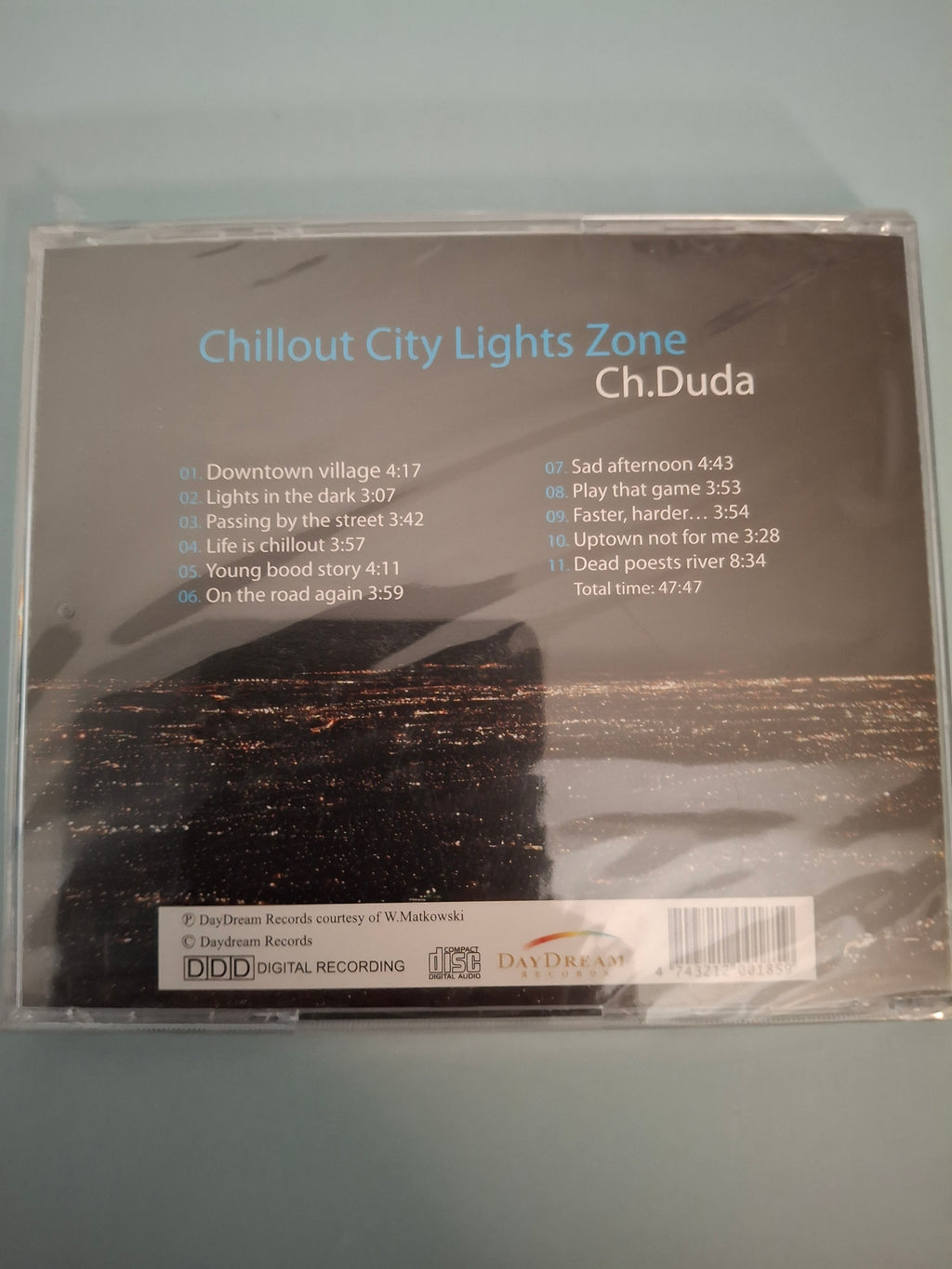 Ch.Duda - Chillout City Lights Zone - Rare Ambient Electronic Studio Album CD, Factory Sealed New Edition (DayDream Records, 2001)