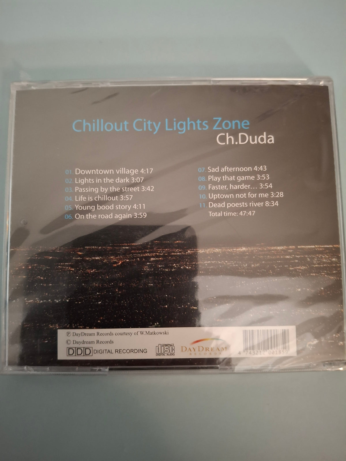 Ch.Duda - Chillout City Lights Zone - Rare Ambient Electronic Studio Album CD, Factory Sealed New Edition (DayDream Records, 2001)