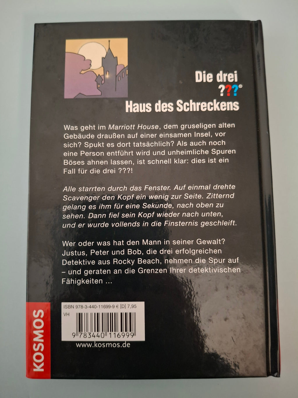 Marco Sonnleitner - Die drei ???: Haus des Schreckens - Rare German Hardback Detective Novel (Kosmos, 2008)