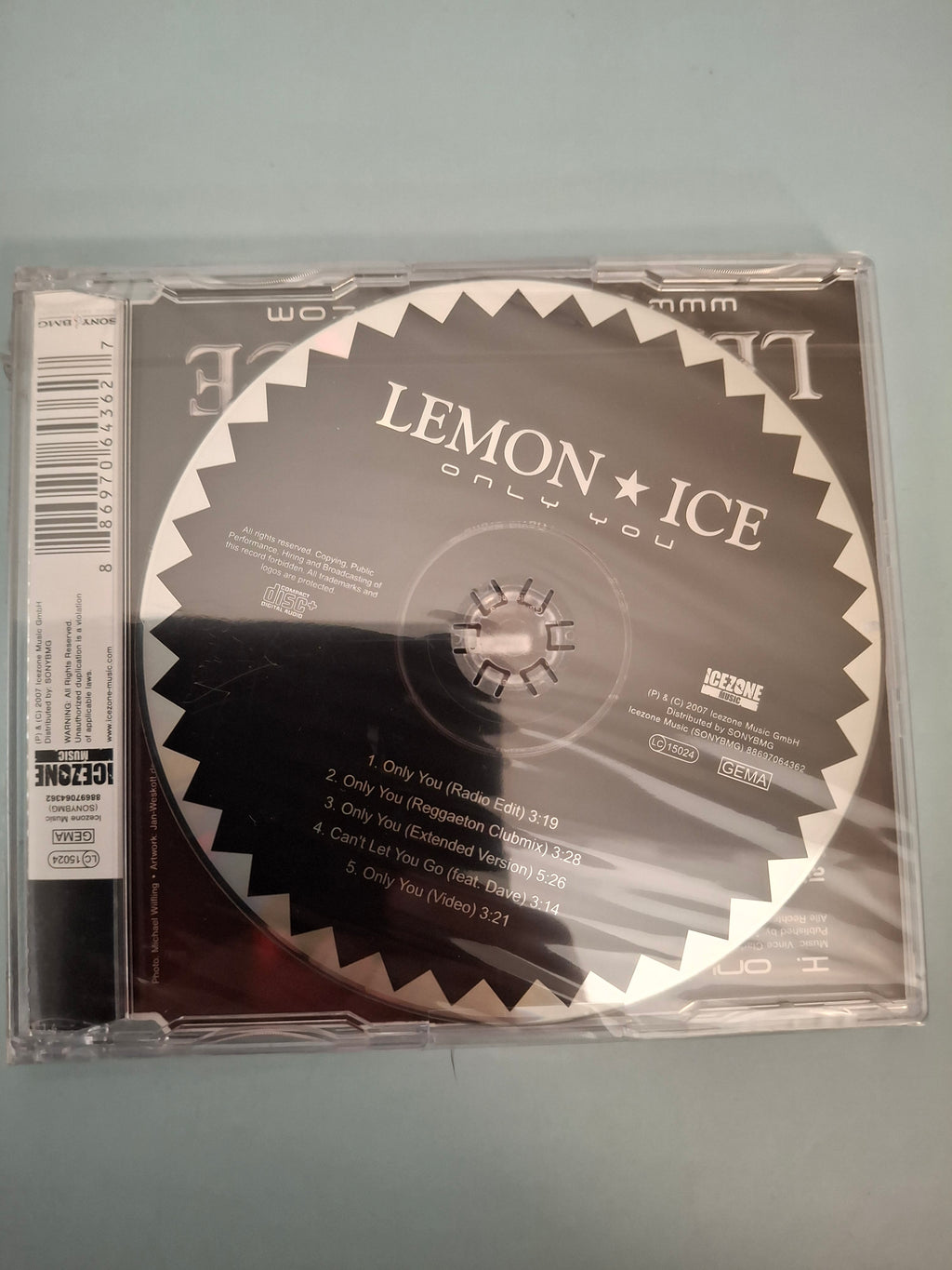Lemon Ice - Only You - Rare German Maxi-Premium Enhanced 5-Track CD Single, Factory Sealed New Edition (Icezone Music/Sony BMG, 2007)
