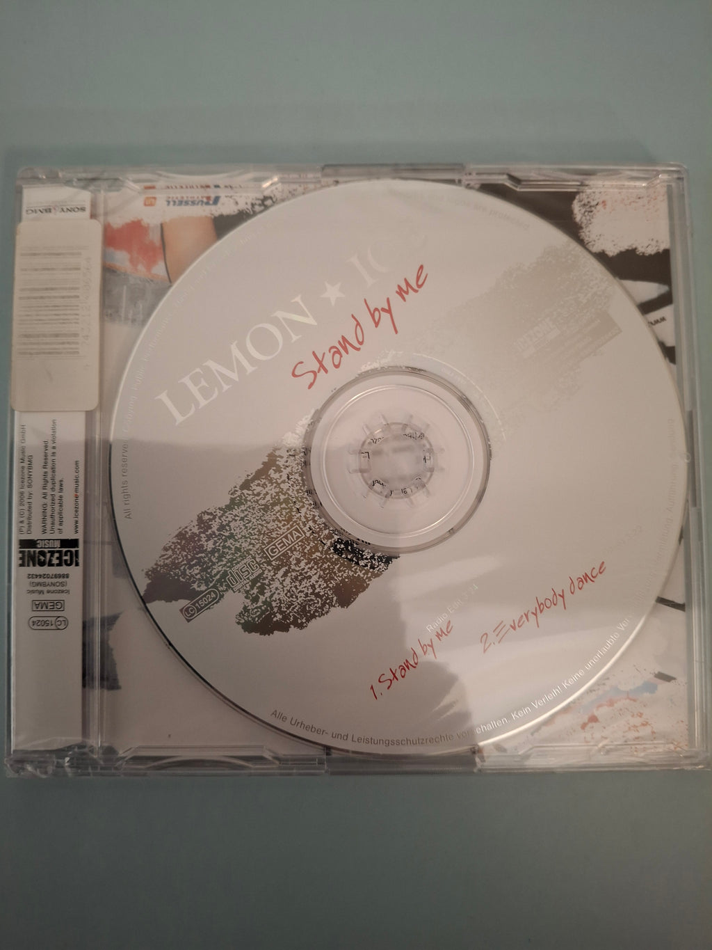 Lemon Ice - Stand By Me - Rare German 2-Track CD Single, Factory Sealed New Edition (Icezone Music/Sony BMG, 2006)