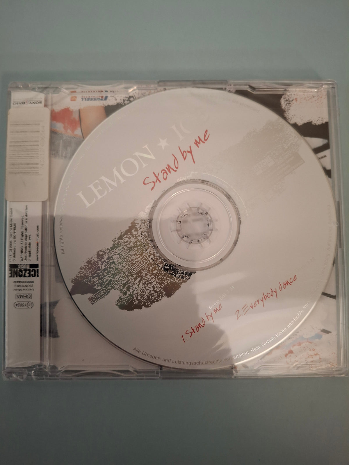 Lemon Ice - Stand By Me - Rare German 2-Track CD Single, Factory Sealed New Edition (Icezone Music/Sony BMG, 2006)