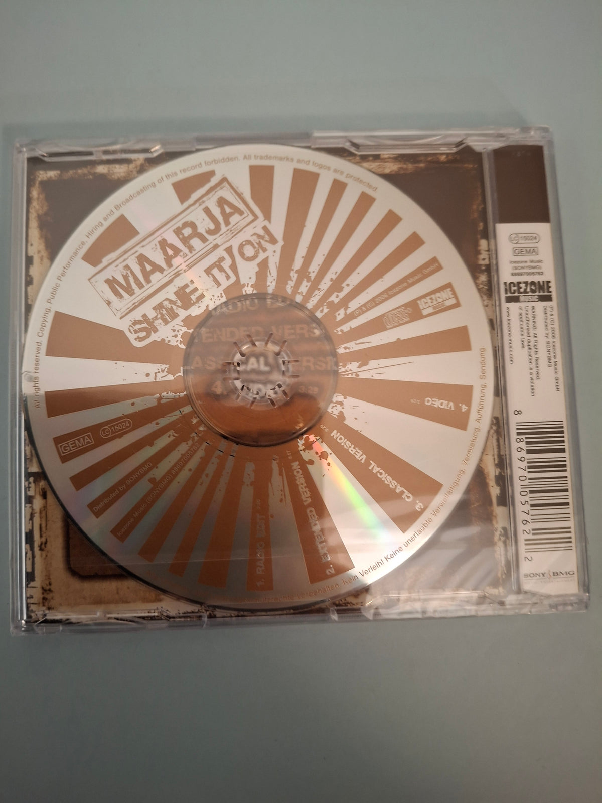 Maarja - Shine It On - Rare Estonian Euro-Pop/Rock Enhanced CD Single, Factory Sealed New Edition (Icezone Music/Sony BMG, 2006)