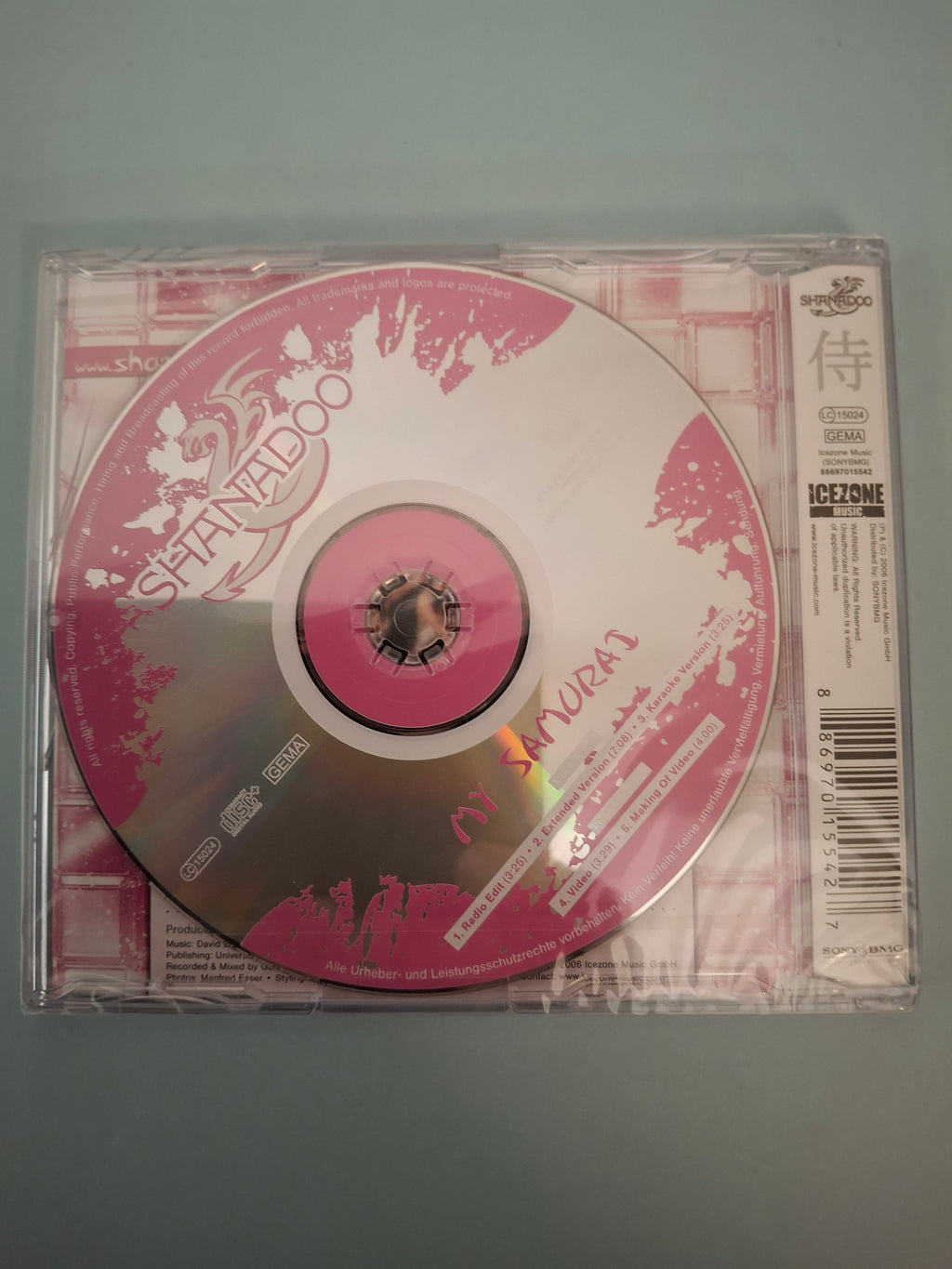 Shanadoo - My Samurai - Rare Japanese J-Pop/Eurodance Enhanced Maxi CD Single, Factory Sealed New Edition (Icezone Music/Sony BMG, 2006)
