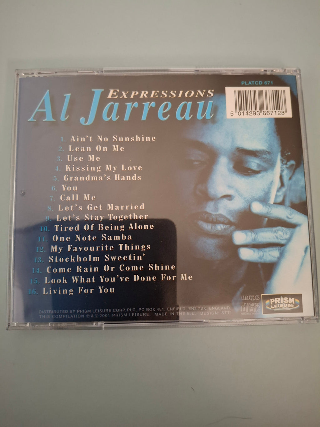 Al Jarreau - Expressions: The Innovative Stylist - 16 Classic Soul & Jazz Tracks, CD Album Edition (Prism Leisure, 2001)