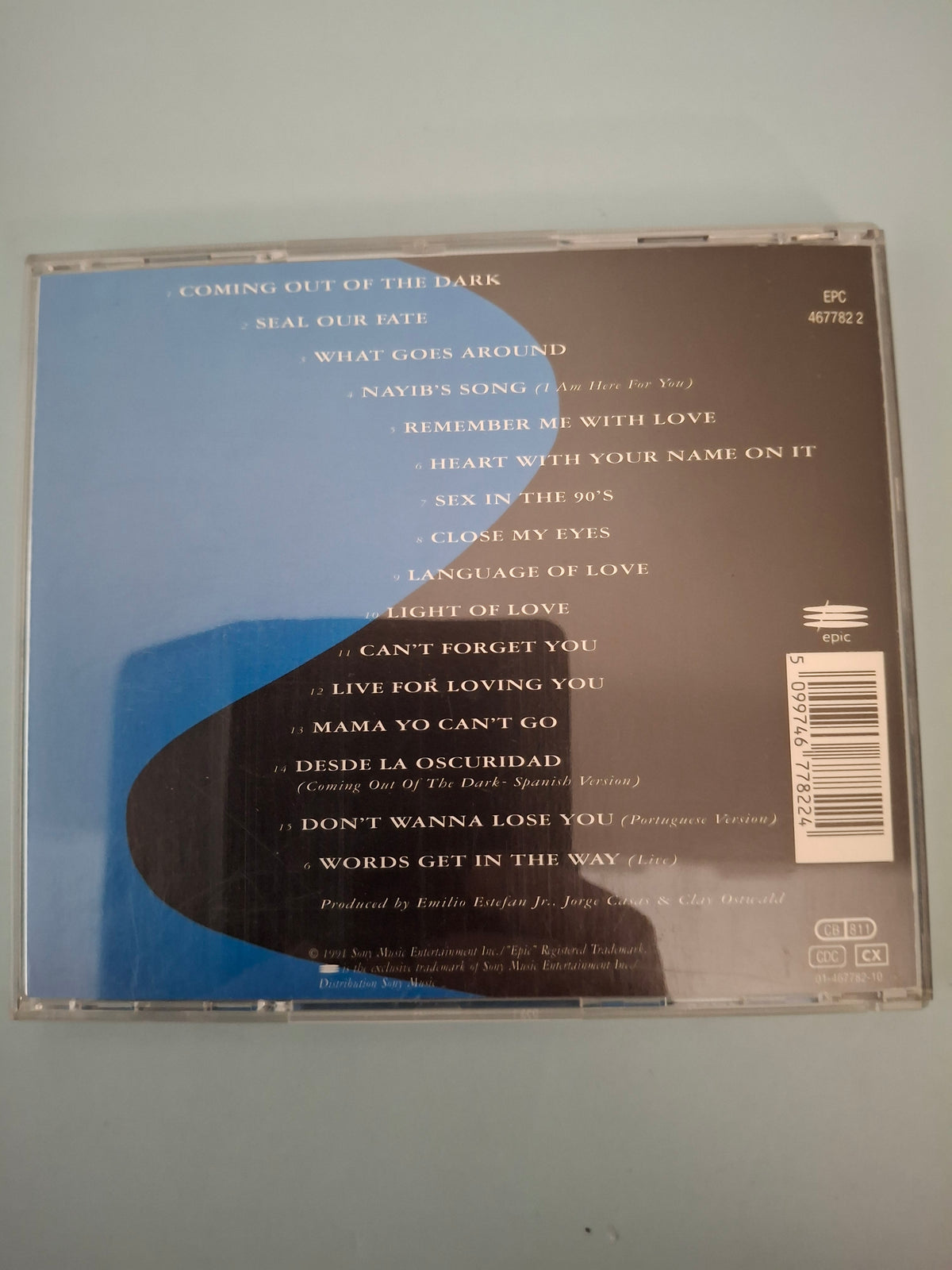 Gloria Estefan - Into The Light - Rare European Import Edition 16-Track CD Album (Epic, 1991)