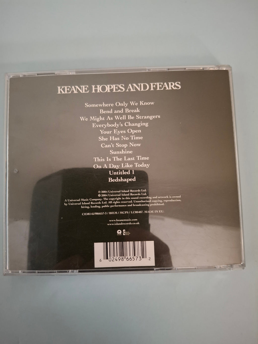 Keane - Hopes And Fears - Special Edition 12-Track Piano-Pop Studio Album CD (Island Records, 2004)