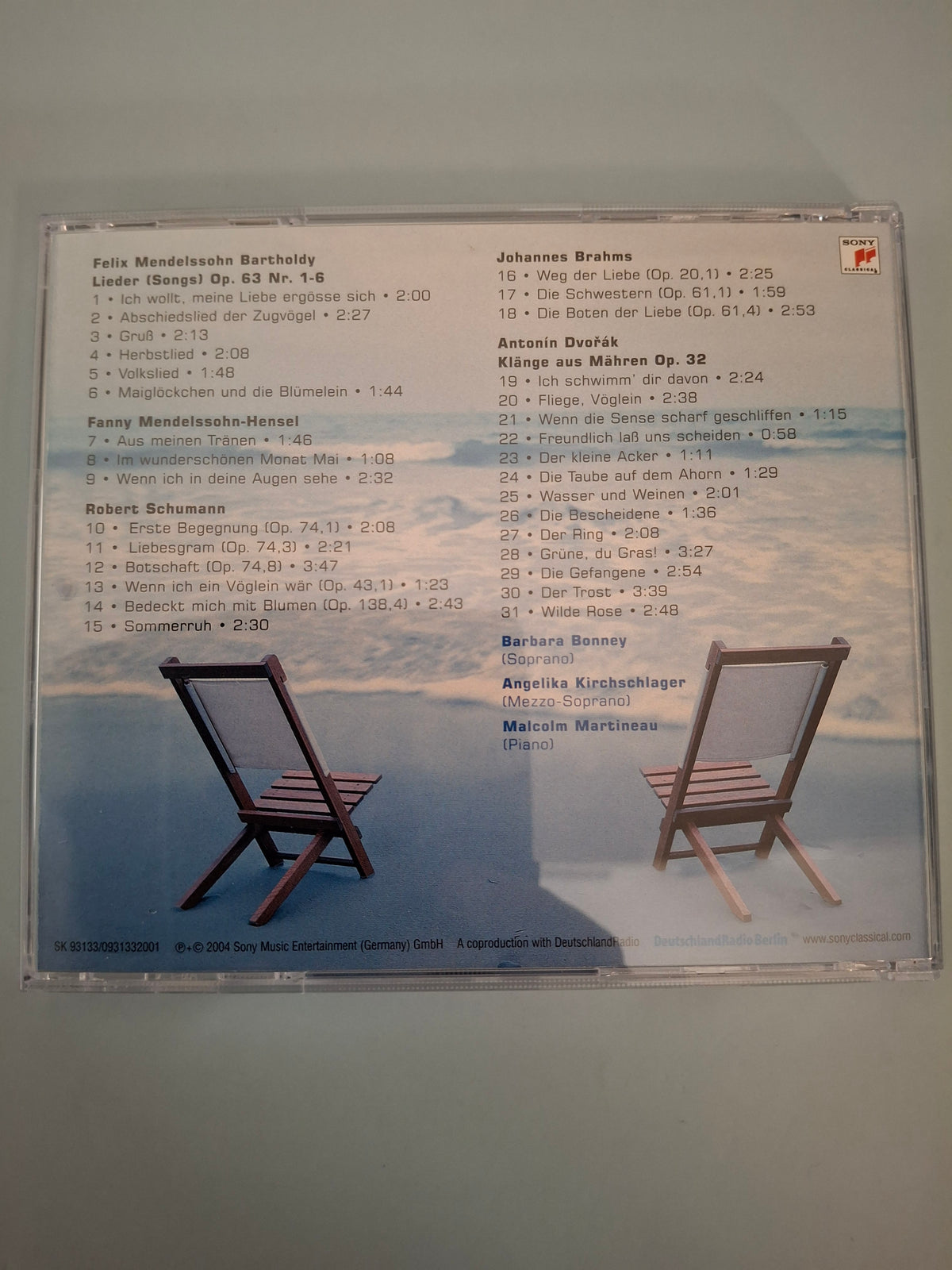 Angelika Kirchschlager & Barbara Bonney - First Encounter - Rare Romantic German Duets & Lieder CD Album (Sony Classical, 2004)