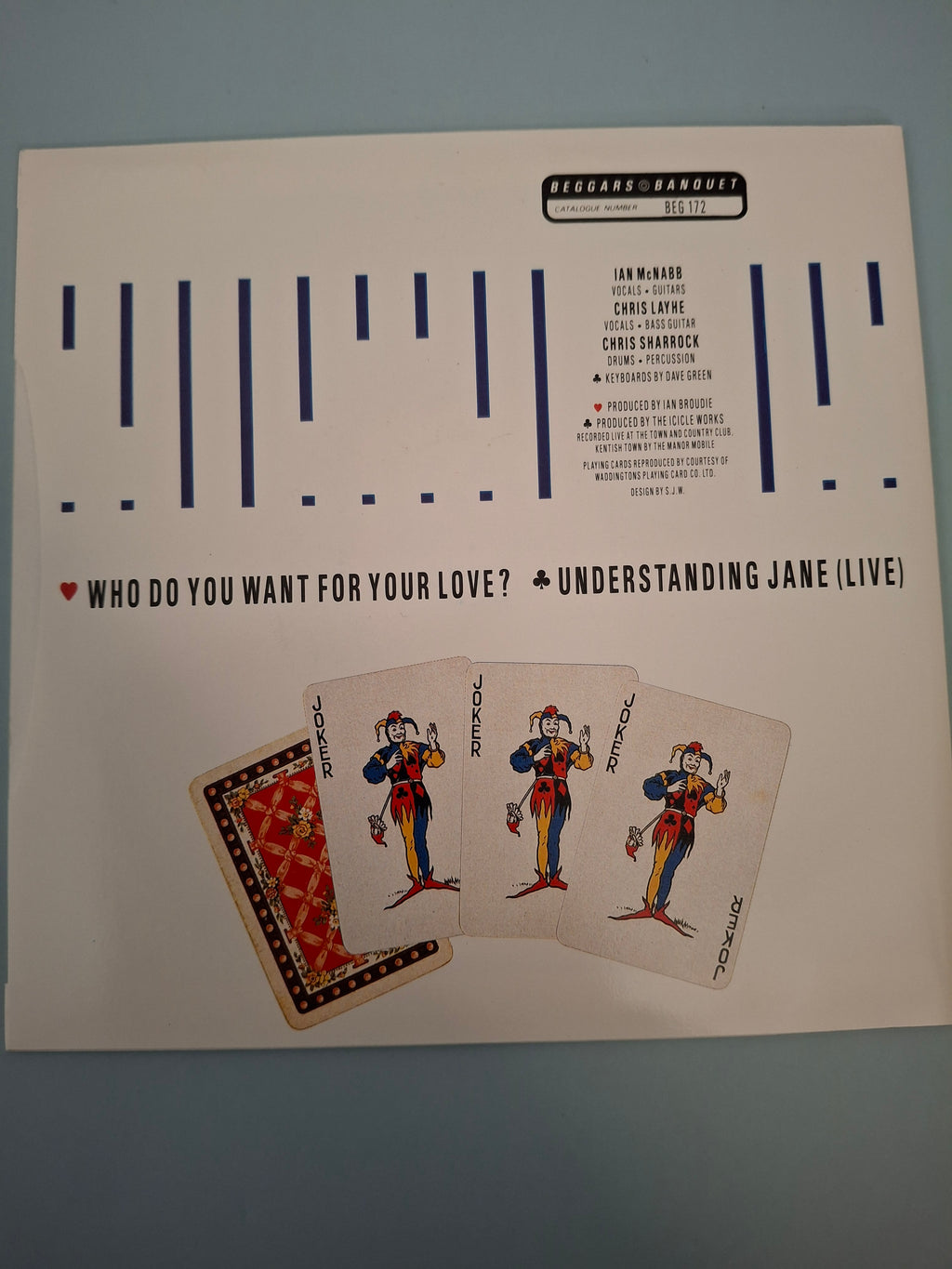 The Icicle Works - Who Do You Want For Your Love? - Original UK First Pressing 7" Vinyl Single (Beggars Banquet, 1986)