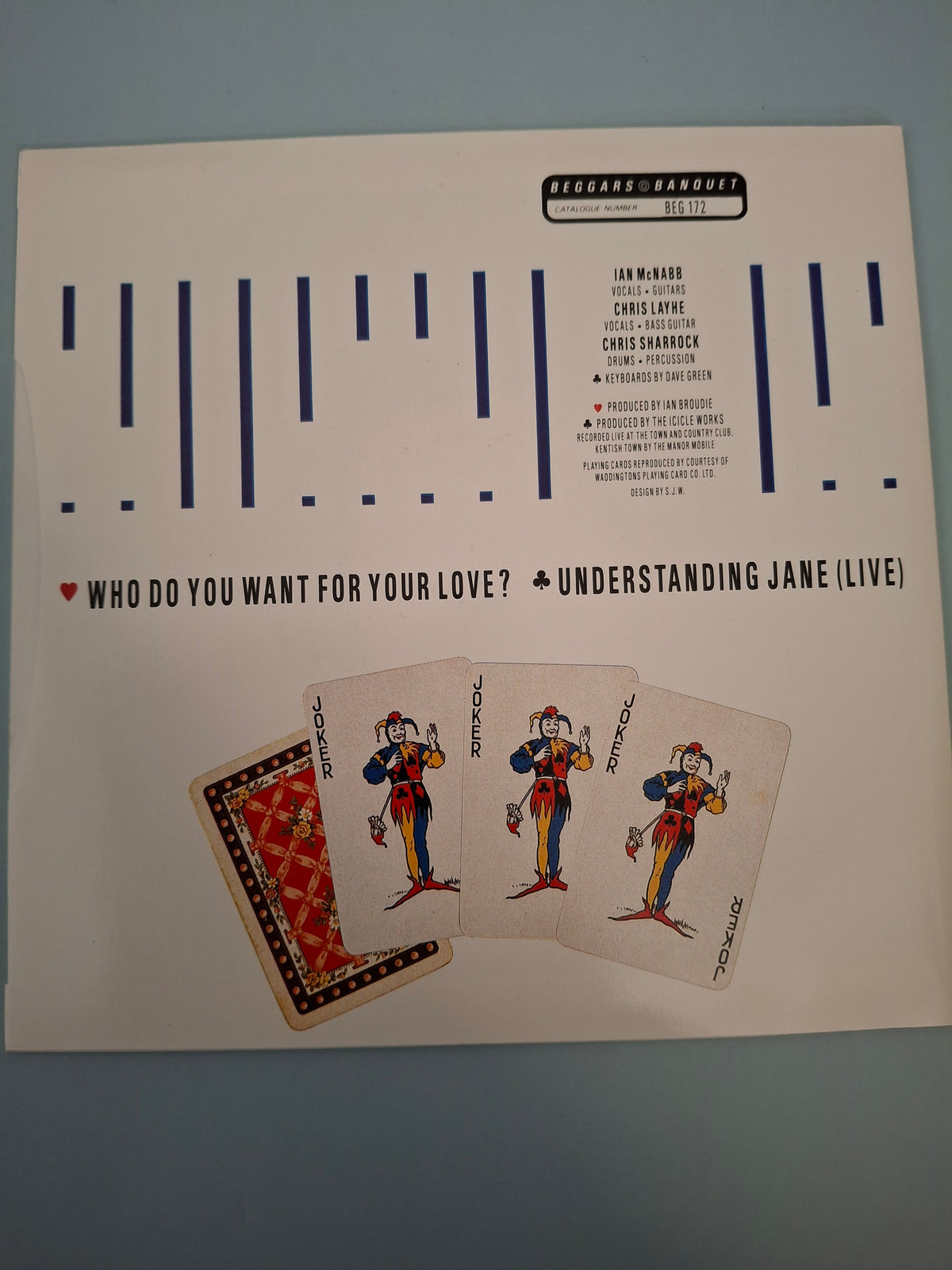 The Icicle Works - Who Do You Want For Your Love? - Original UK First Pressing 7" Vinyl Single (Beggars Banquet, 1986)