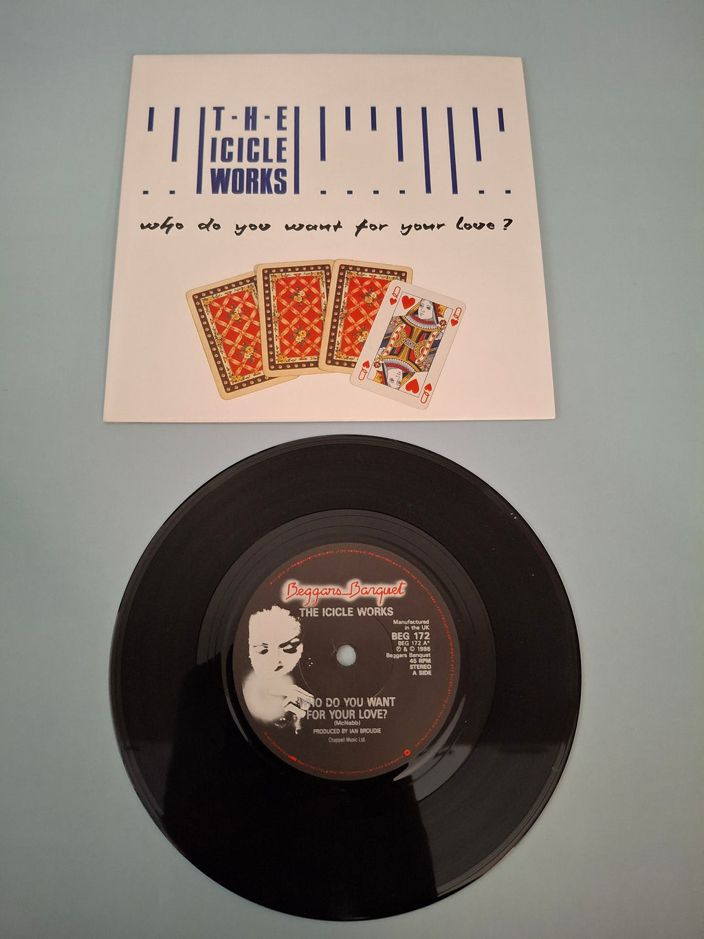 The Icicle Works - Who Do You Want For Your Love? - Original UK First Pressing 7" Vinyl Single (Beggars Banquet, 1986)