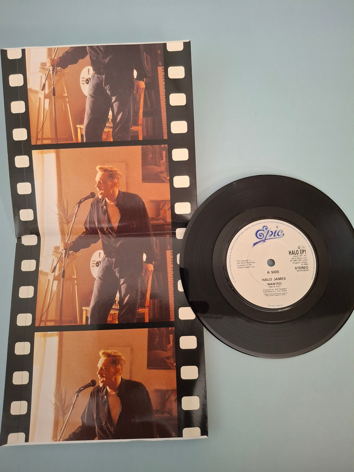 Halo James - Wanted - Rare Limited Edition 3-Track Gatefold 7" Vinyl EP (Epic, 1989)