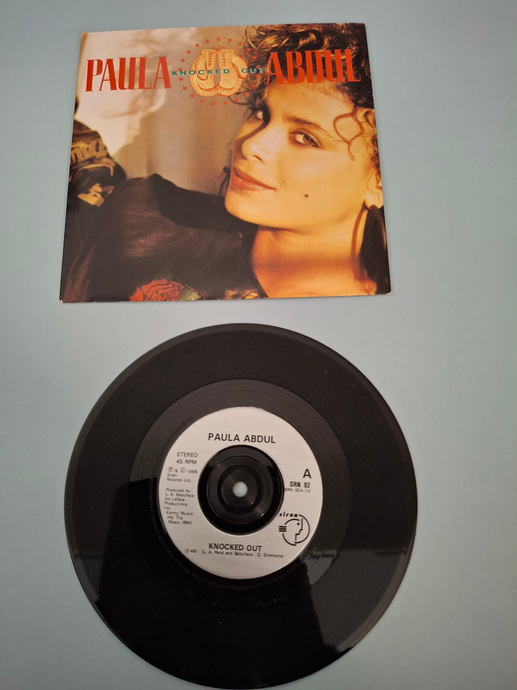 Paula Abdul - Knocked Out - Original UK First Pressing 7" Vinyl Single (Siren, 1988)