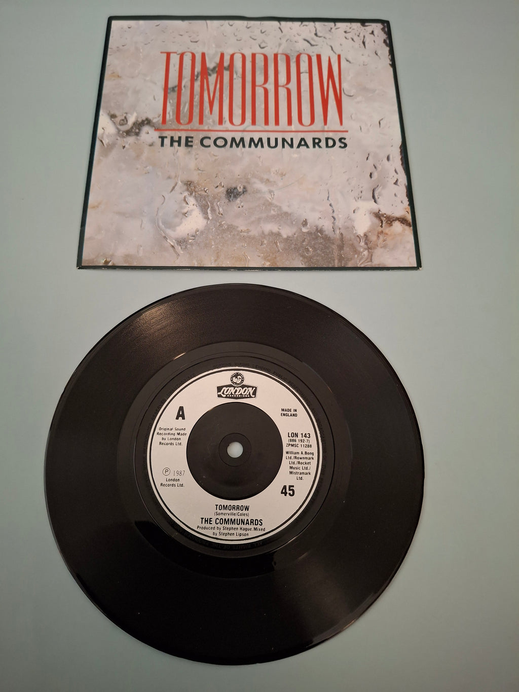 The Communards - Tomorrow - Original UK First Pressing 7" Vinyl Single (London Records, 1987)