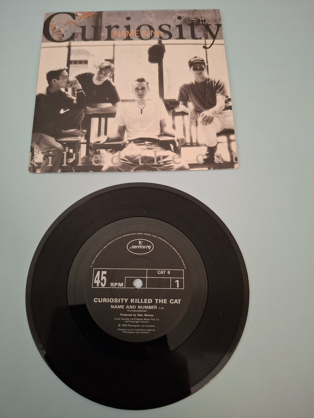 Curiosity Killed The Cat - Name And Number - Original UK First Pressing 7" Vinyl Single (Mercury, 1989)