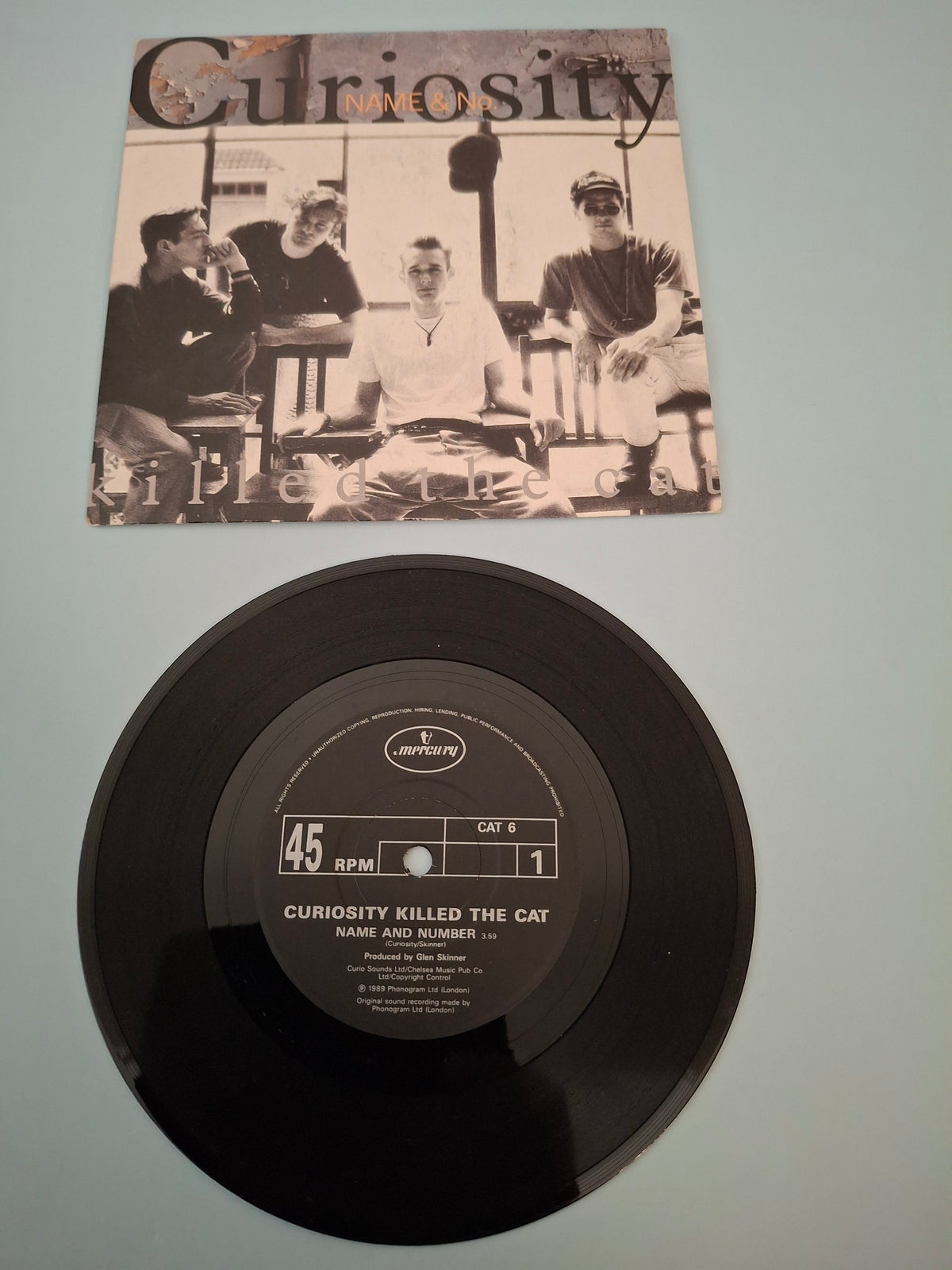 Curiosity Killed The Cat - Name And Number - Original UK First Pressing 7" Vinyl Single (Mercury, 1989)
