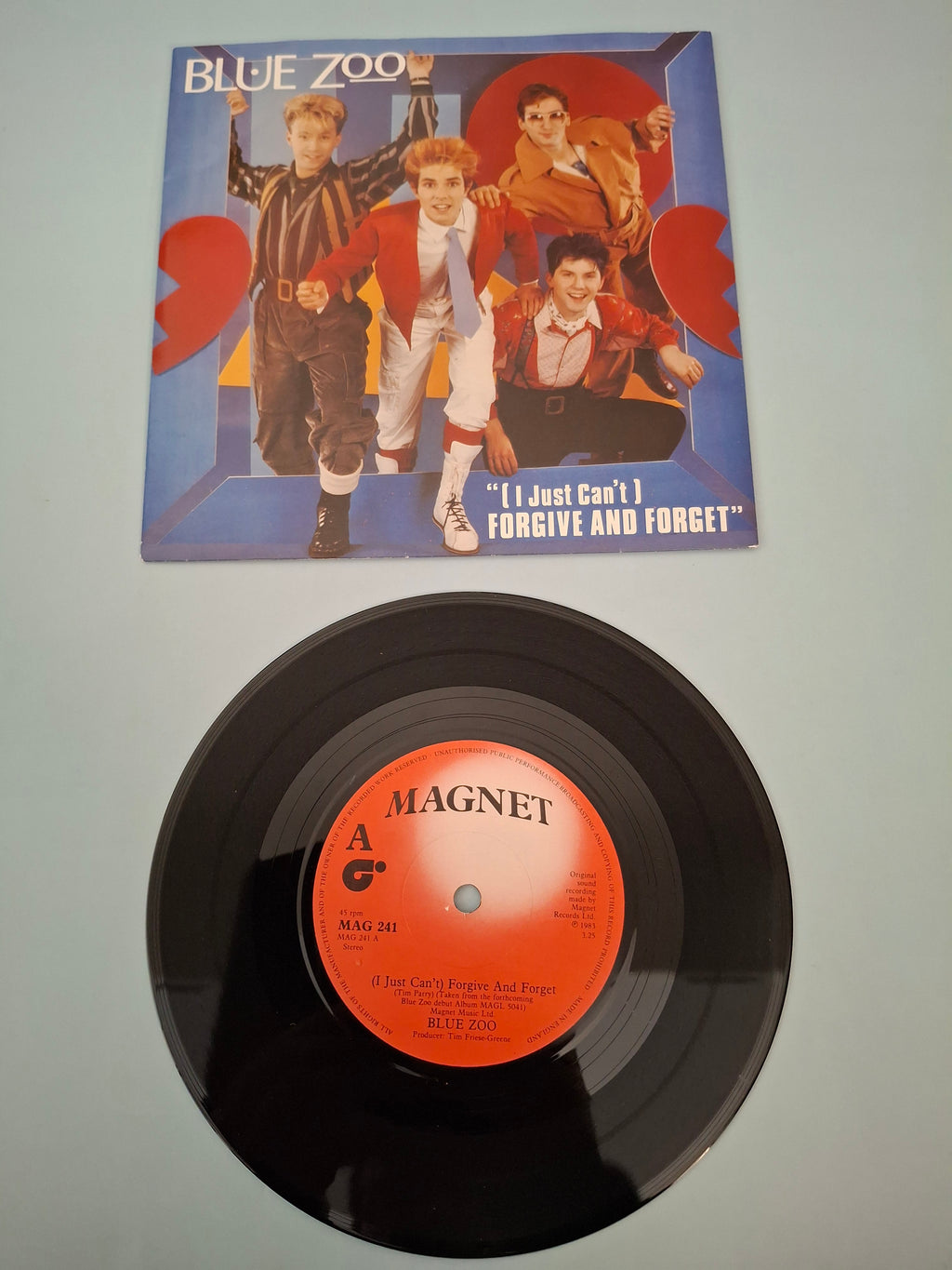 Blue Zoo - (I Just Can't) Forgive And Forget - Original UK First Pressing 7" Vinyl Single (Magnet, 1983)