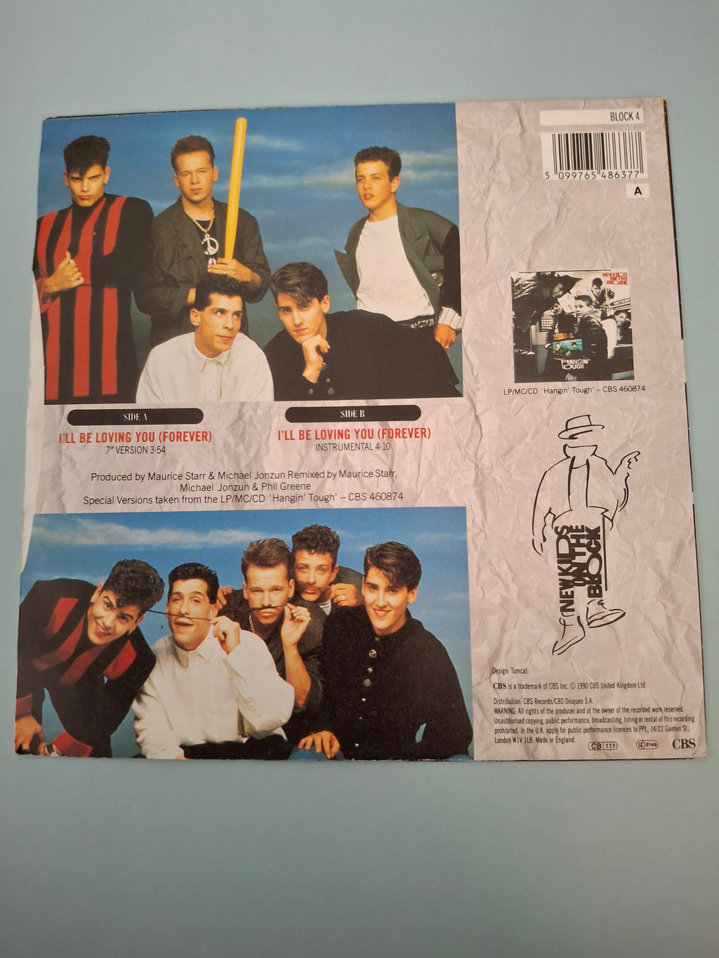 New Kids On The Block - I'll Be Loving You (Forever) - Original UK First Pressing 7" Vinyl Single (CBS, 1989)