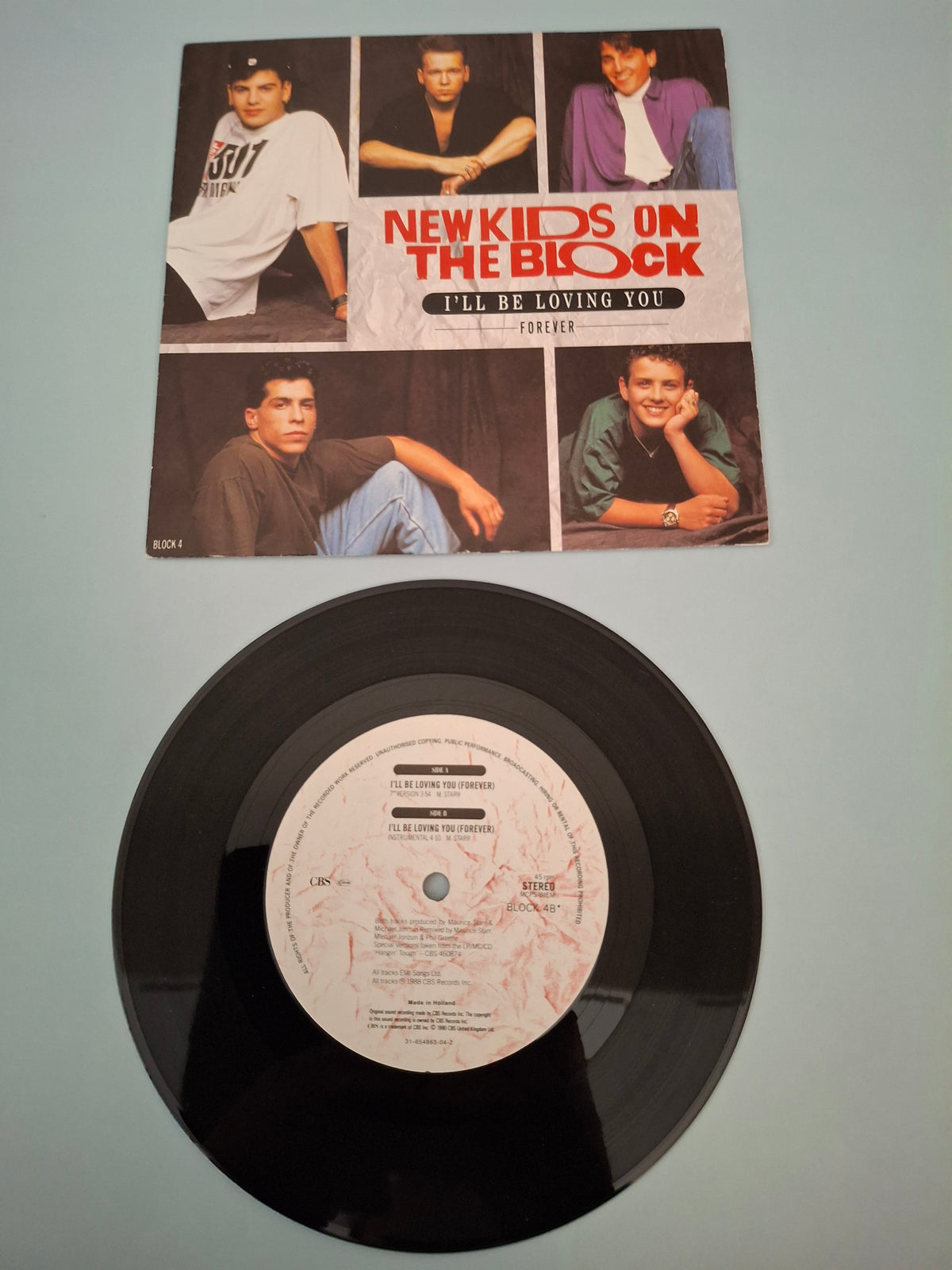 New Kids On The Block - I'll Be Loving You (Forever) - Original UK First Pressing 7" Vinyl Single (CBS, 1989)